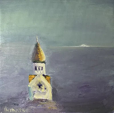 Церква у Києві на Подолі на воді