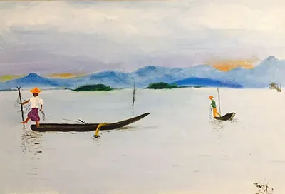 Рибалки на човнах чатують на рибу