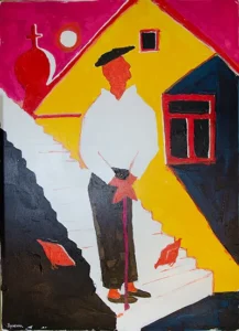 Дід Іван вийшов з паличкою на подвірʼя свого життя