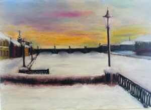 Набережна старого місти, знедолена та безлюдна