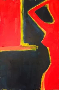 Оголена жінка у світлі темряви