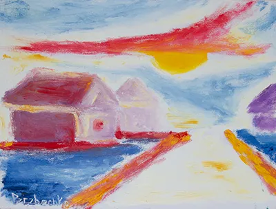 Вулиця у суботу абстрактному виконанні